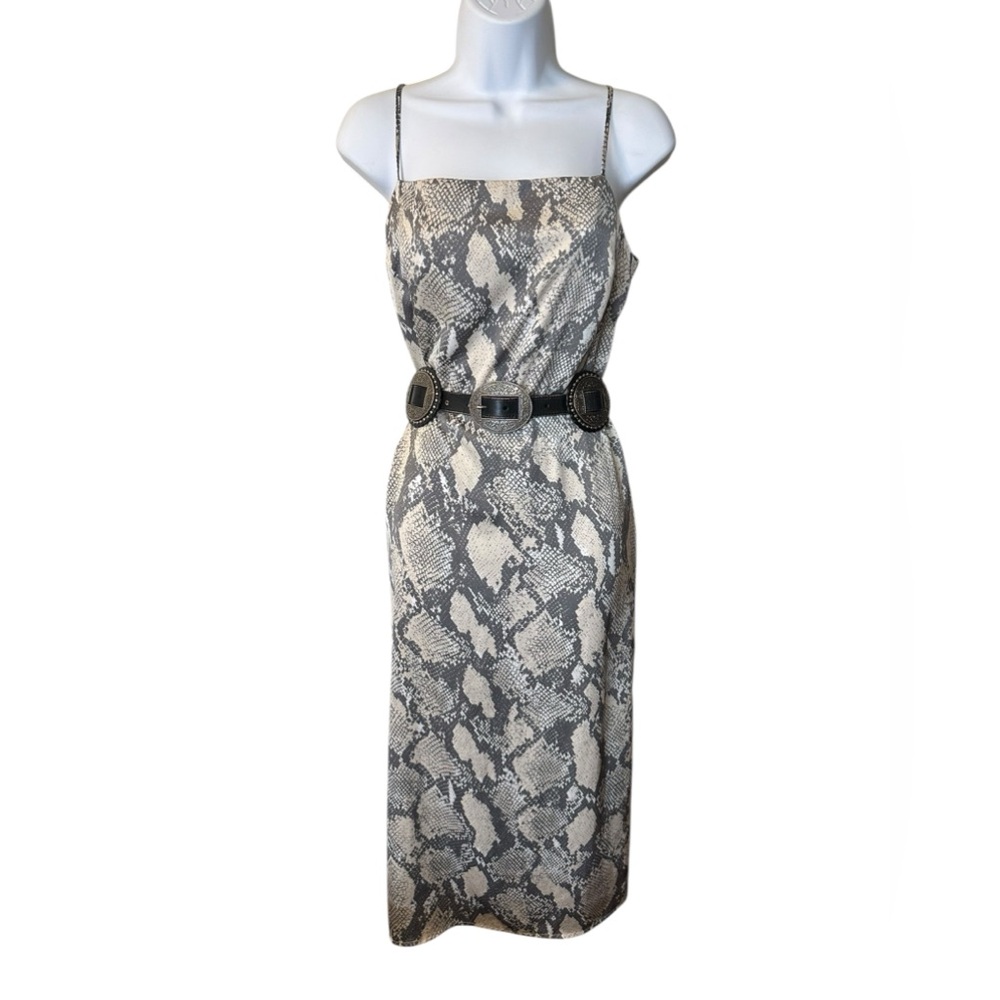 Snakeskin‎ Print Midi Dress HM